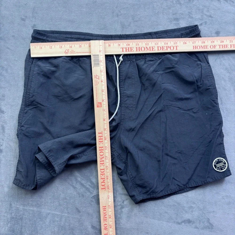Ron Jon Surf Shop Mens Navy Blue Nylon Swim Trunks Shorts ACE1123 Size M